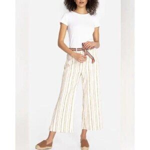 Johnny Was Workshop Lola Striped Wide Leg Pants Womens Size Small W61419-1